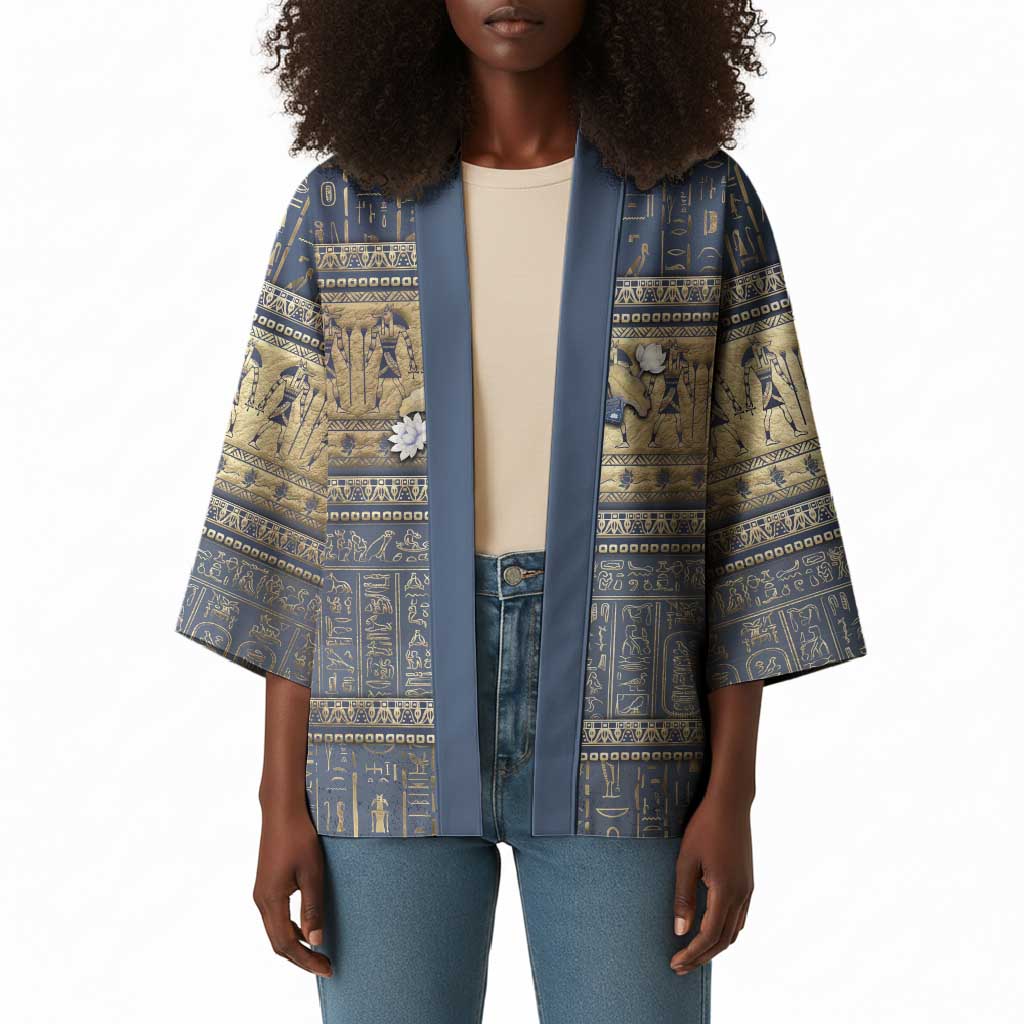 Ankh Egypt Kimono Egyptian Lotus Flowers