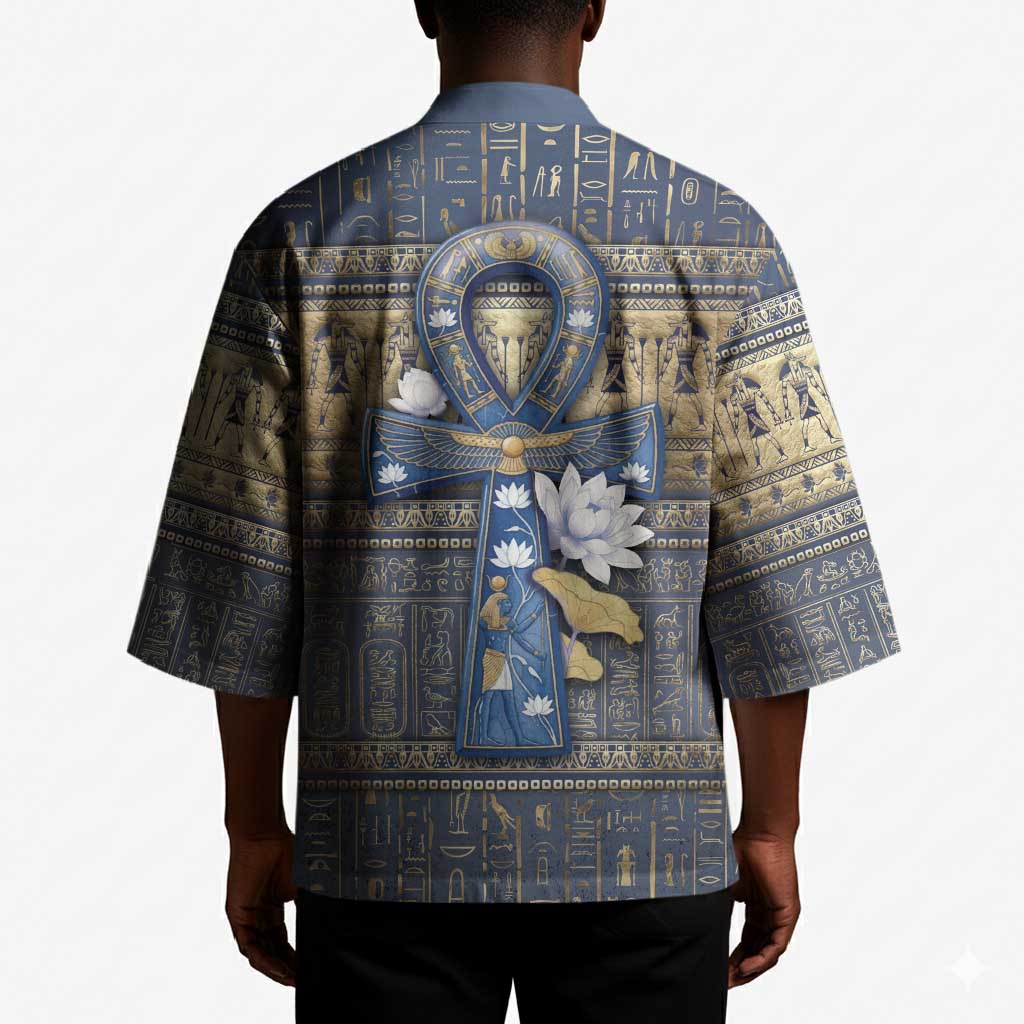 Ankh Egypt Kimono Egyptian Lotus Flowers