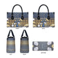 Ankh Egypt Leather Bag Egyptian Lotus Flowers
