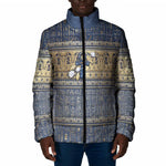 Ankh Egypt Padded Jacket Egyptian Lotus Flowers