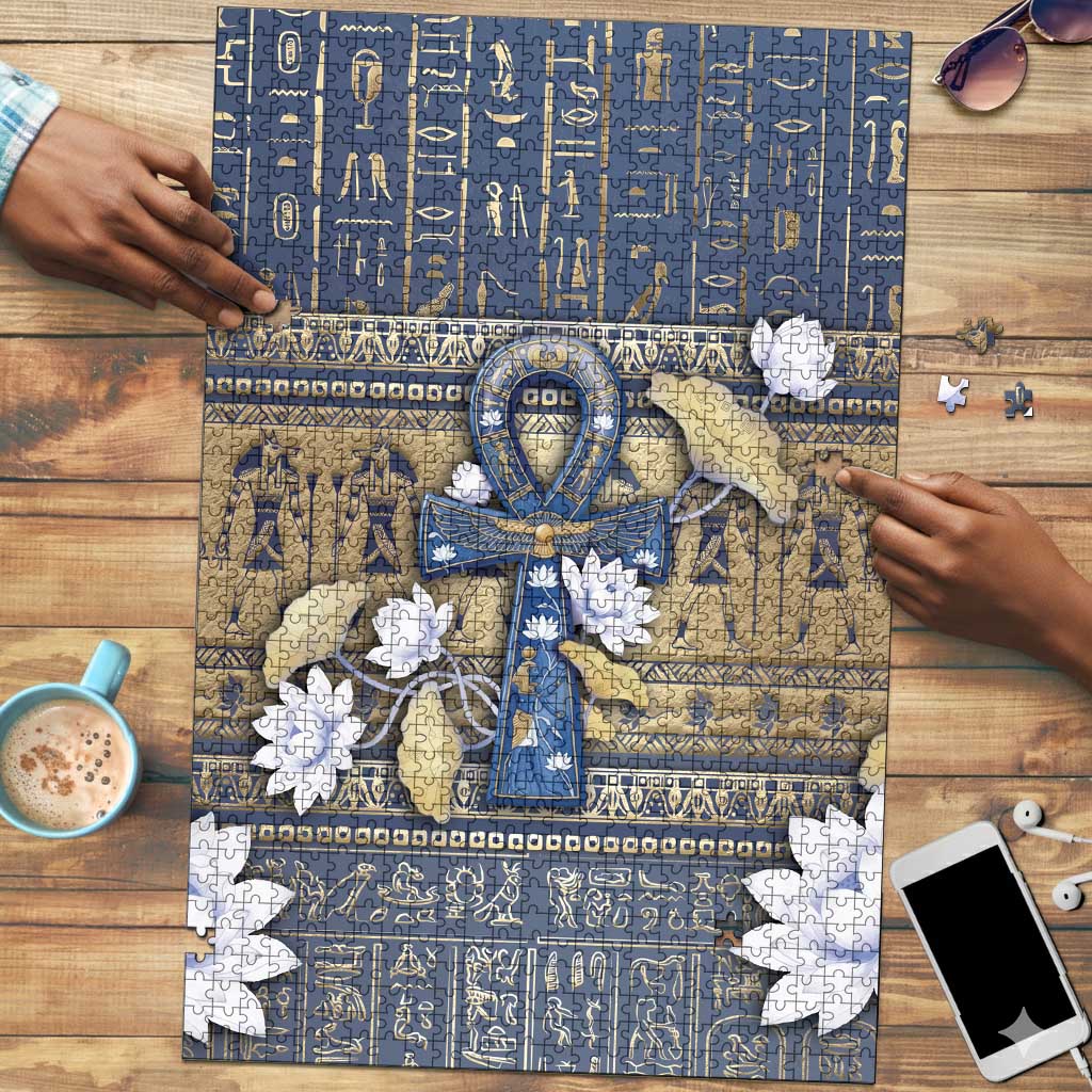 Ankh Egypt Puzzle Egyptian Lotus Flowers