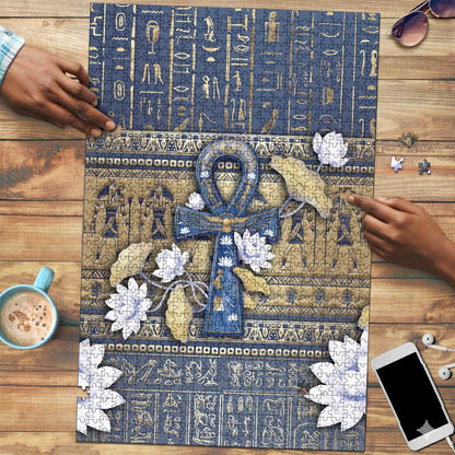 Ankh Egypt Puzzle Egyptian Lotus Flowers