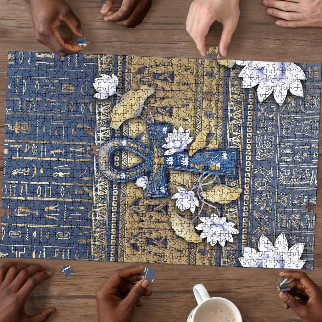 Ankh Egypt Puzzle Egyptian Lotus Flowers