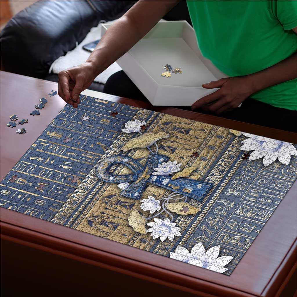 Ankh Egypt Puzzle Egyptian Lotus Flowers