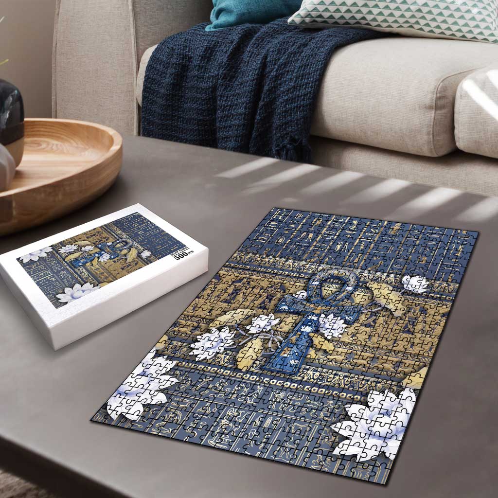 Ankh Egypt Puzzle Egyptian Lotus Flowers