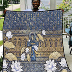 Ankh Egypt Quilt Egyptian Lotus Flowers
