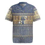 Ankh Egypt Rugby Jersey Egyptian Lotus Flowers