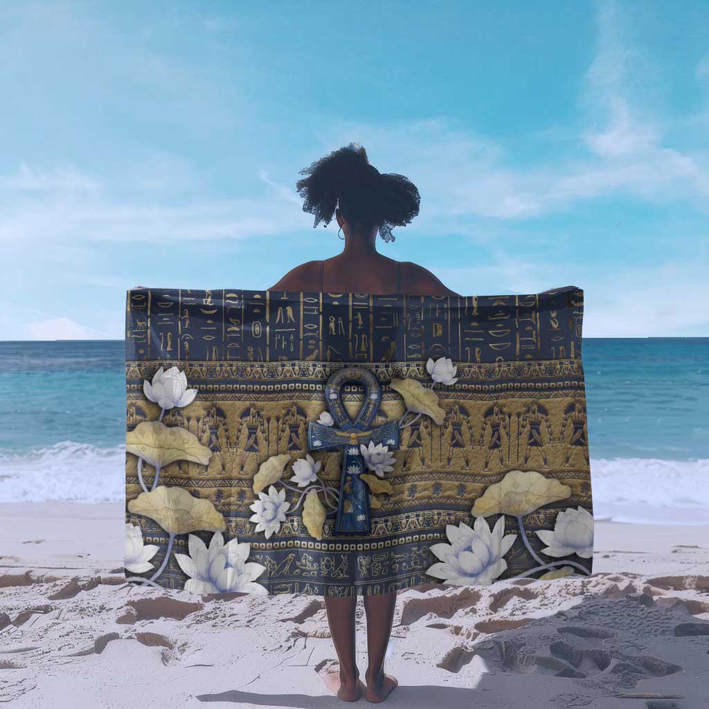 Ankh Egypt Sarong Egyptian Lotus Flowers