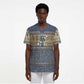 Ankh Egypt Scrub Top Egyptian Lotus Flowers