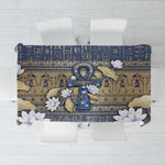 Ankh Egypt Tablecloth Egyptian Lotus Flowers