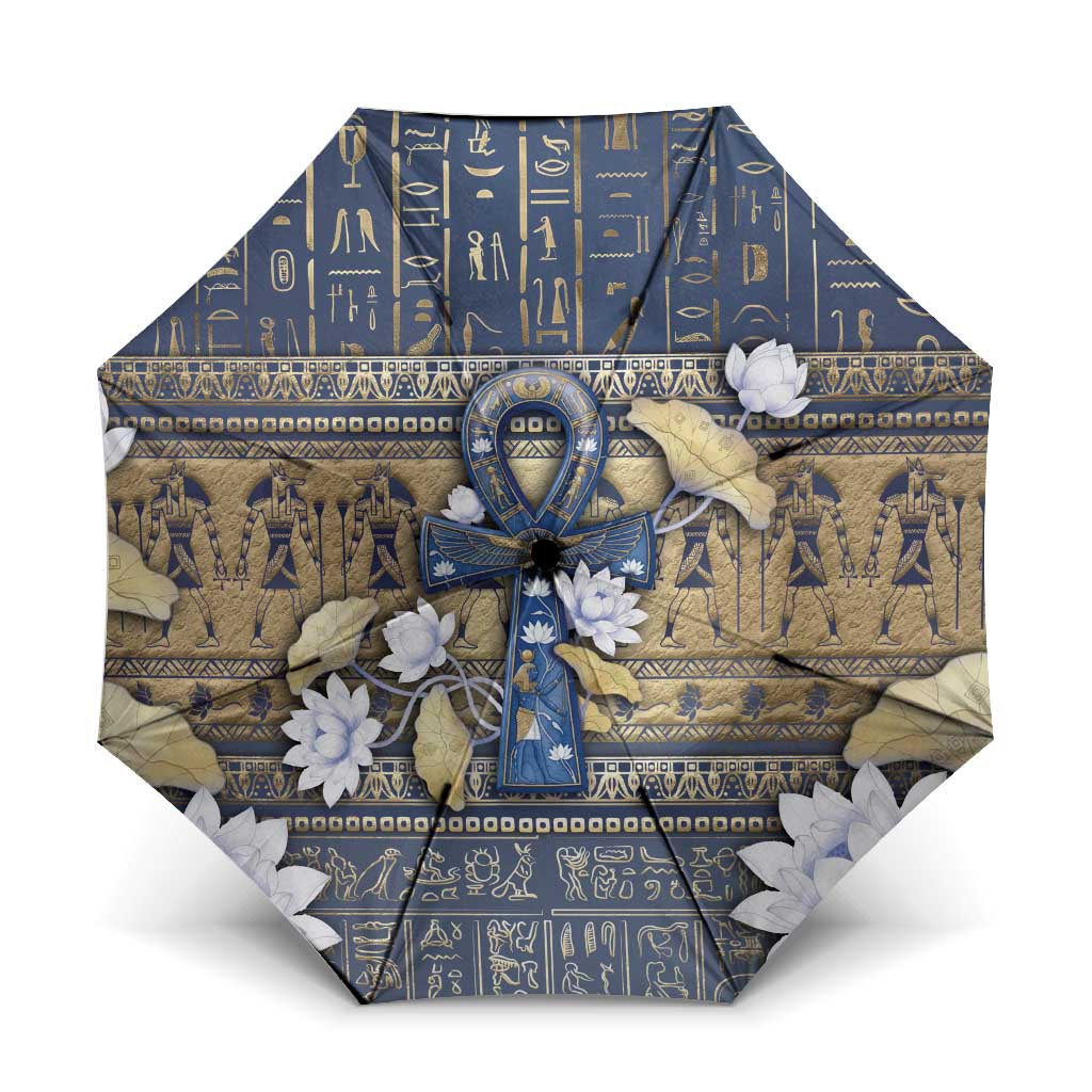 Ankh Egypt Umbrella Egyptian Lotus Flowers