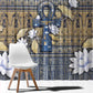 Ankh Egypt Window Curtain Egyptian Lotus Flowers