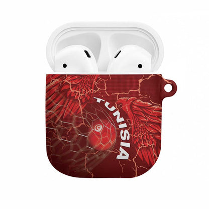 Tunisia Football AirPods Case Eagle Cracked Texture Athletic