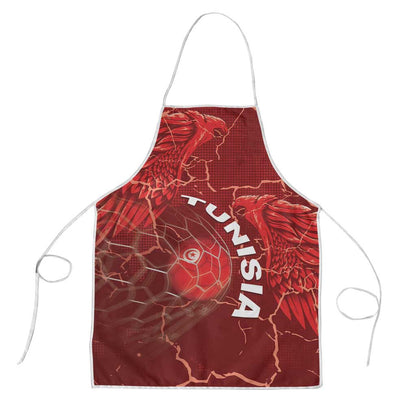 Tunisia Football Apron Eagle Cracked Texture Athletic