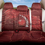Tunisia Football Back Car Seat Cover Eagle Cracked Texture Athletic