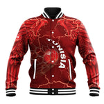 Custom Tunisia Football Baseball Jacket Eagle Cracked Texture Athletic
