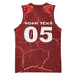 Custom Tunisia Football Basketball Jersey Eagle Cracked Texture Athletic