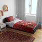 Tunisia Football Bedding Set Eagle Cracked Texture Athletic