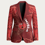 Custom Tunisia Football Blazer Eagle Cracked Texture Athletic