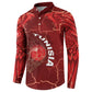 Custom Tunisia Football Button Sweatshirt Eagle Cracked Texture Athletic