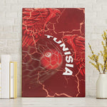 Tunisia Football Canvas Wall Art Eagle Cracked Texture Athletic