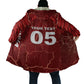 Custom Tunisia Football Cloak Eagle Cracked Texture Athletic