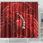 Tunisia Football Shower Curtain Eagle Cracked Texture Athletic