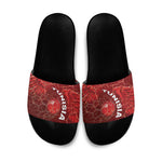 Tunisia Football Slide Sandals Eagle Cracked Texture Athletic