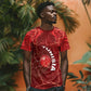 Custom Tunisia Football T shirt Eagle Cracked Texture Athletic