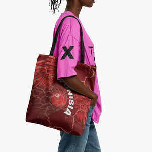 Tunisia Football Tote Bag Eagle Cracked Texture Athletic