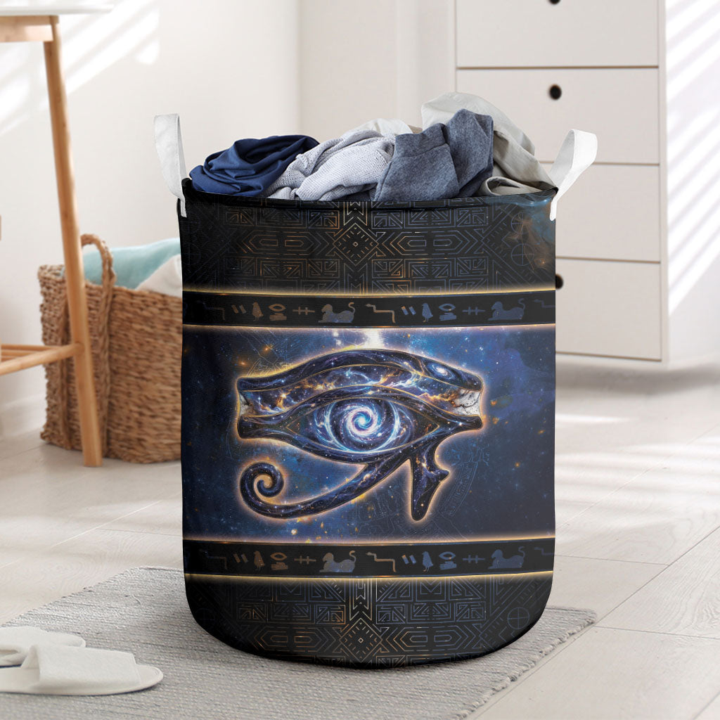 Egypt Eye Of Ra Laundry Basket Galaxy Zodiac Universe