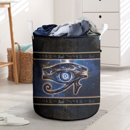 Egypt Eye Of Ra Laundry Basket Galaxy Zodiac Universe