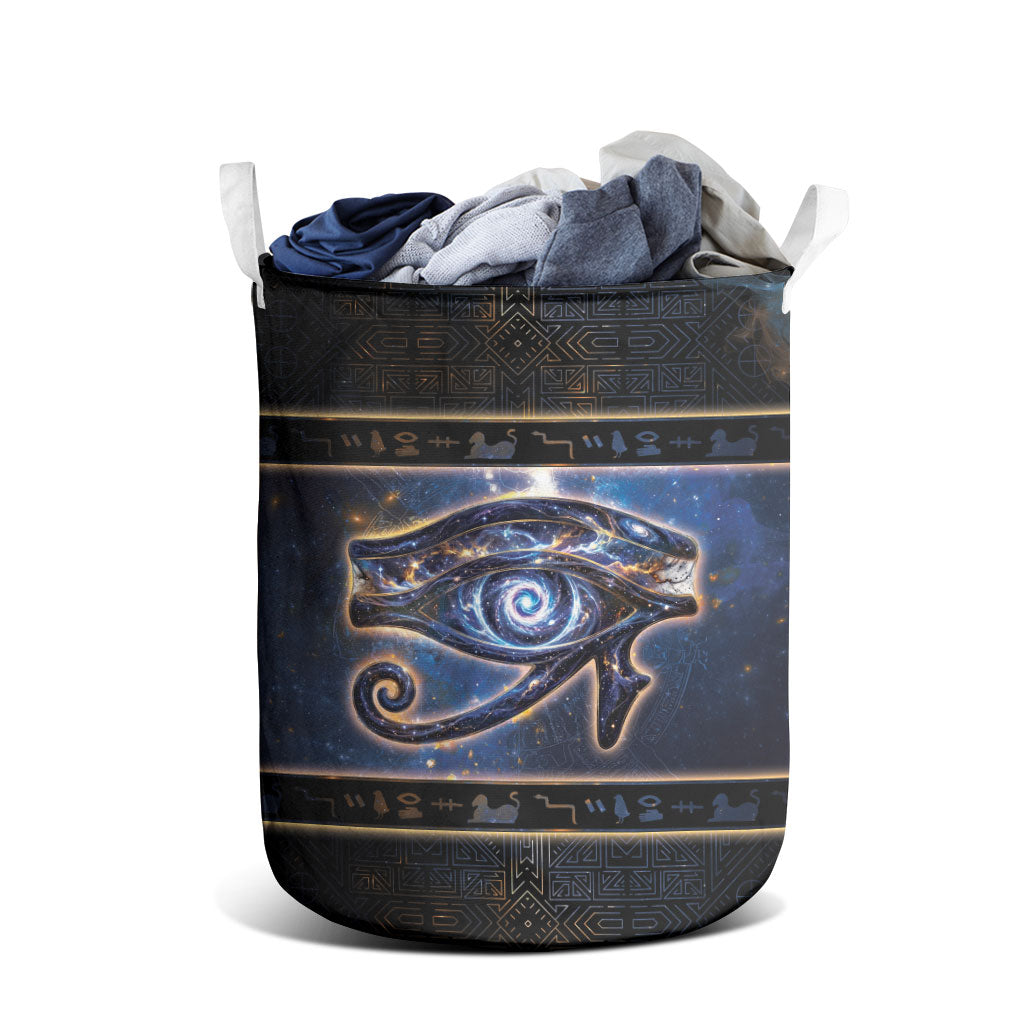 Egypt Eye Of Ra Laundry Basket Galaxy Zodiac Universe
