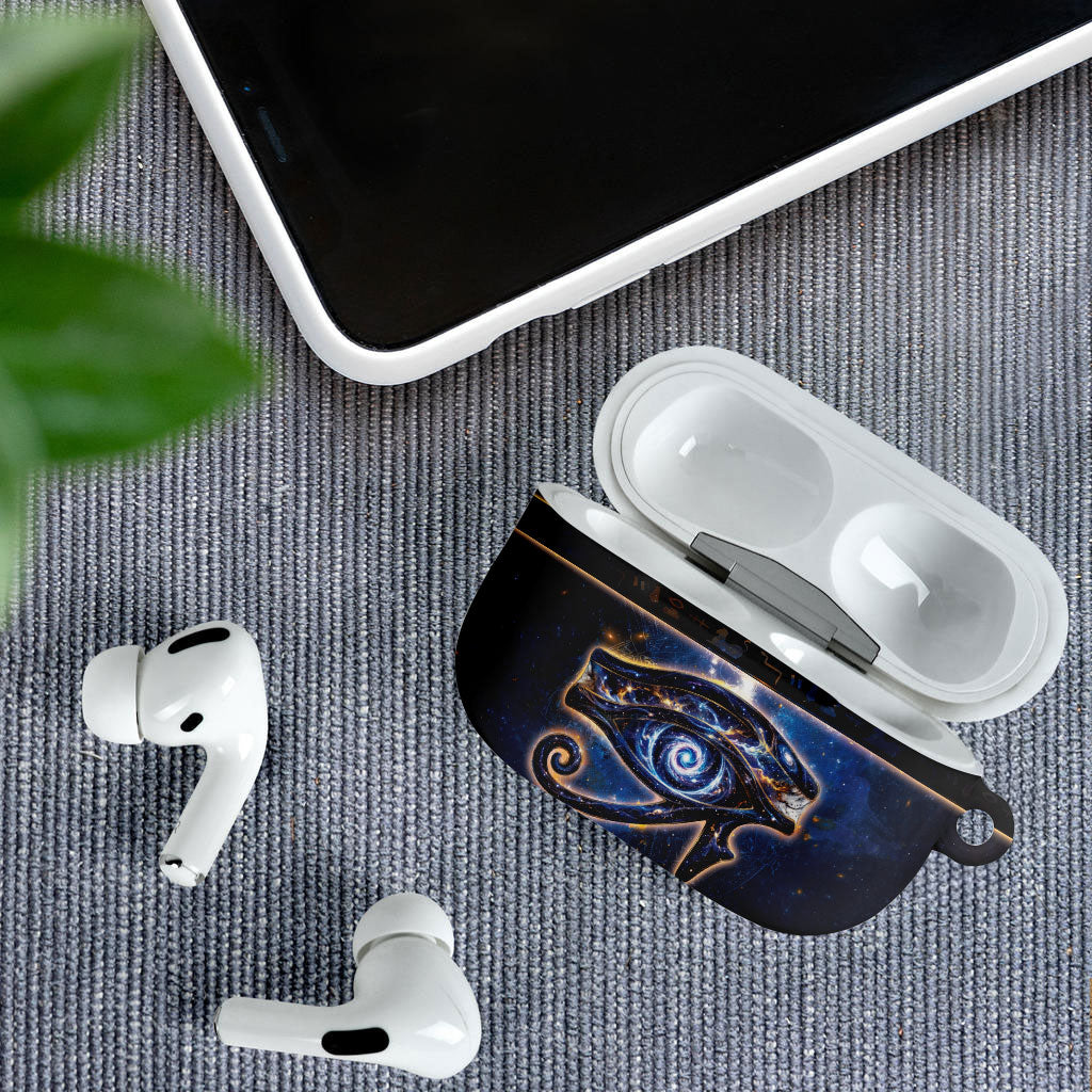 Egypt Eye Of Ra AirPods Case Galaxy Zodiac Universe
