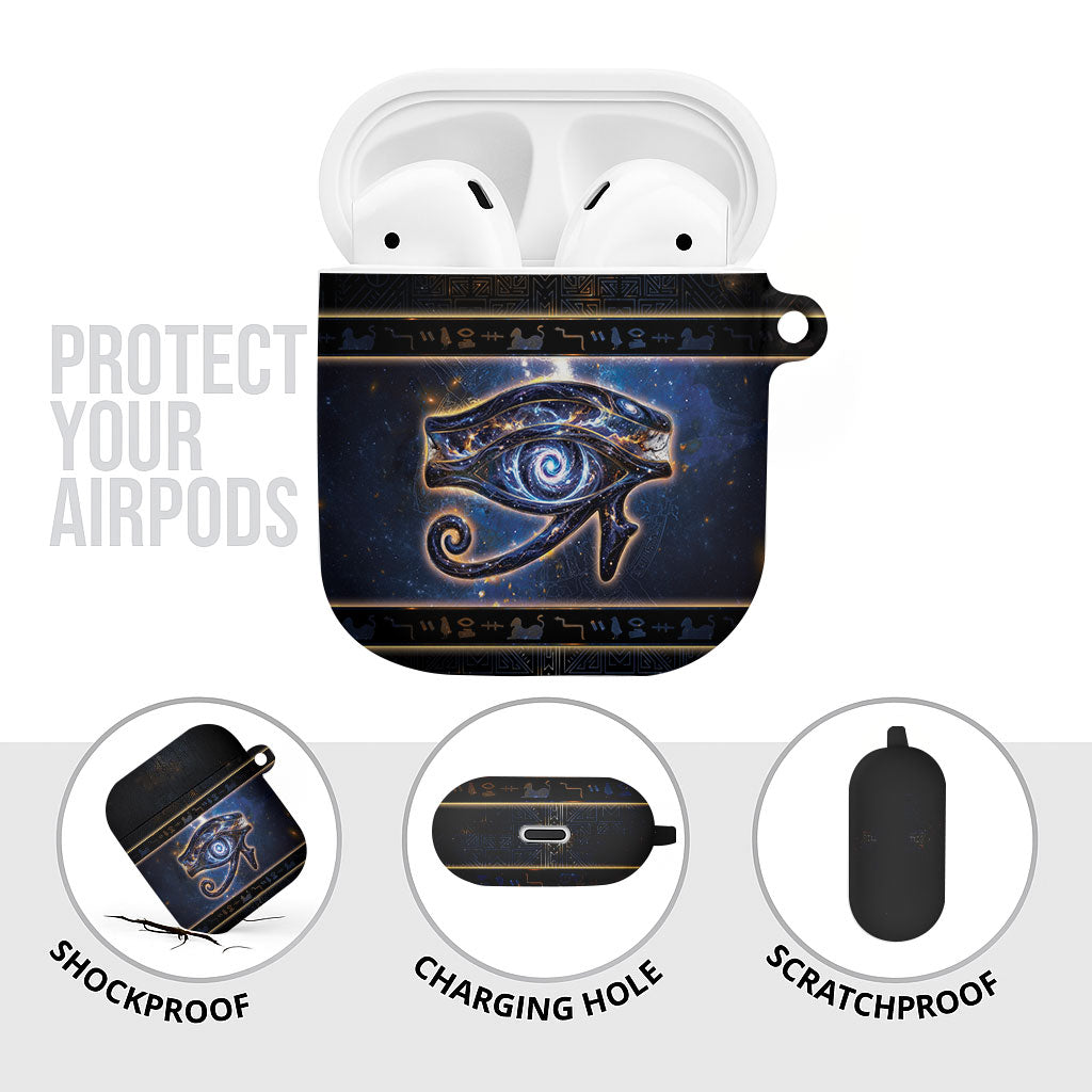 Egypt Eye Of Ra AirPods Case Galaxy Zodiac Universe