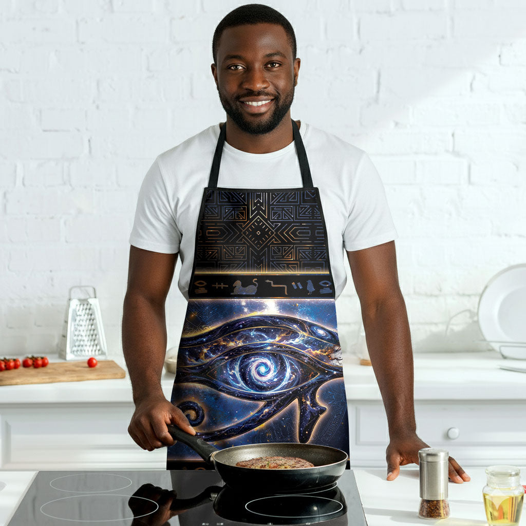 Egypt Eye Of Ra Apron Galaxy Zodiac Universe