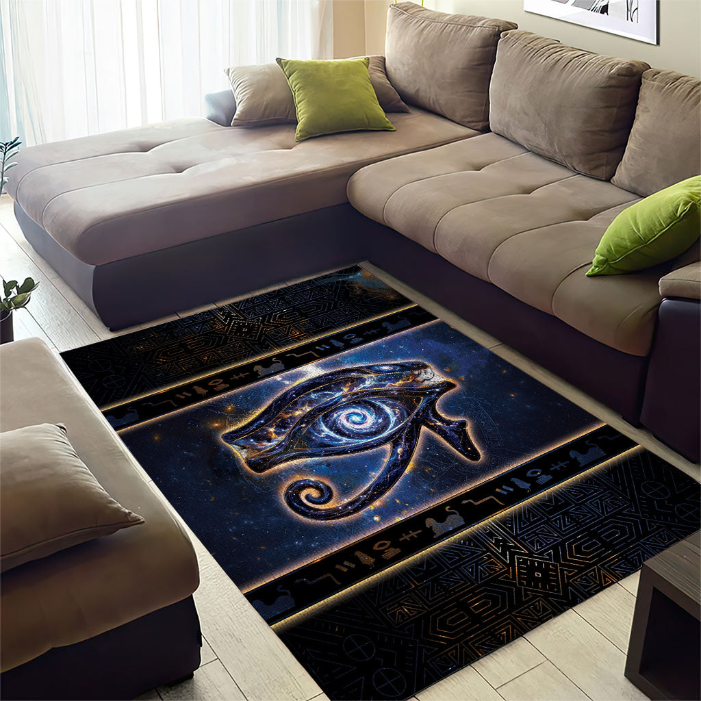 Egypt Eye Of Ra Area Rug Galaxy Zodiac Universe