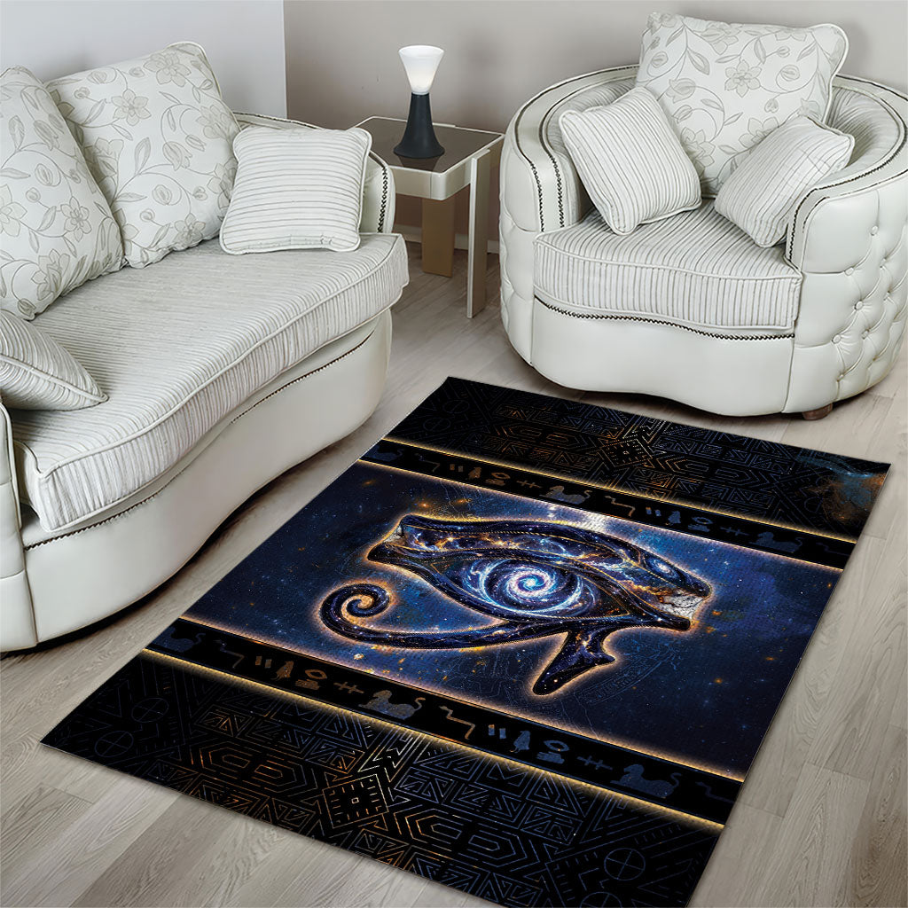 Egypt Eye Of Ra Area Rug Galaxy Zodiac Universe