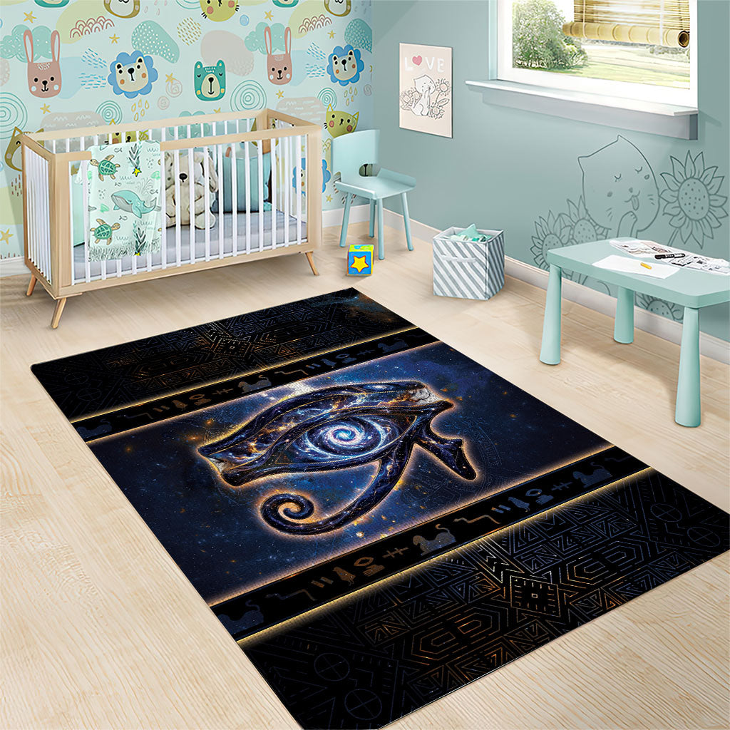 Egypt Eye Of Ra Area Rug Galaxy Zodiac Universe