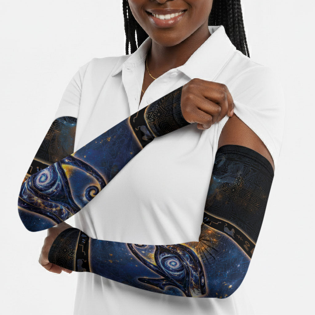 Egypt Eye Of Ra Arm Sleeves Galaxy Zodiac Universe