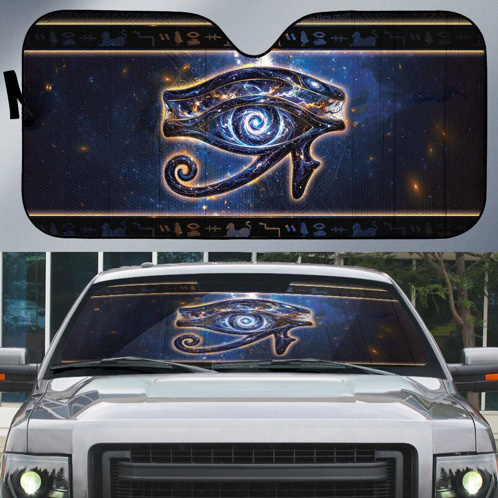 Egypt Eye Of Ra Auto Sun Shade Galaxy Zodiac Universe