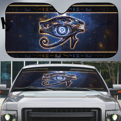 Egypt Eye Of Ra Auto Sun Shade Galaxy Zodiac Universe