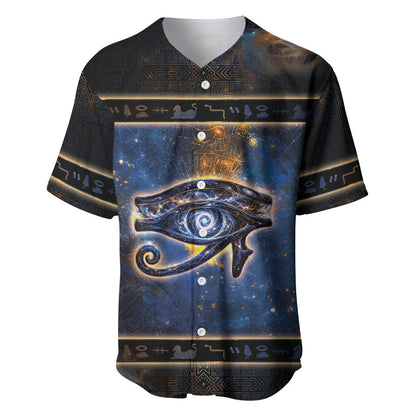 Egypt Eye Of Ra Baseball Jersey Galaxy Zodiac Universe