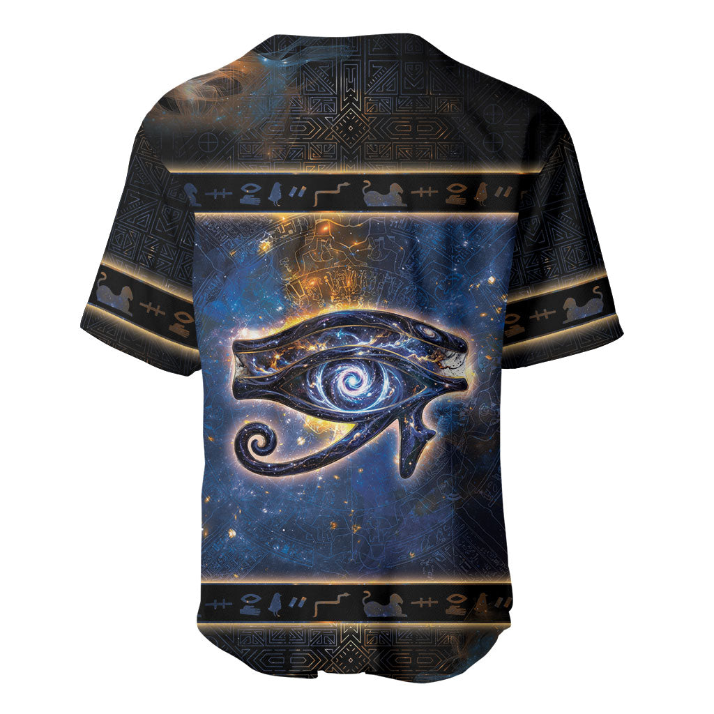 Egypt Eye Of Ra Baseball Jersey Galaxy Zodiac Universe