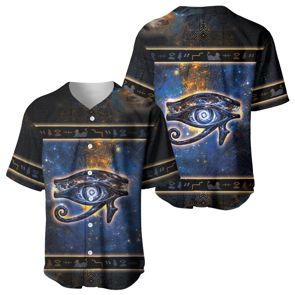 Egypt Eye Of Ra Baseball Jersey Galaxy Zodiac Universe