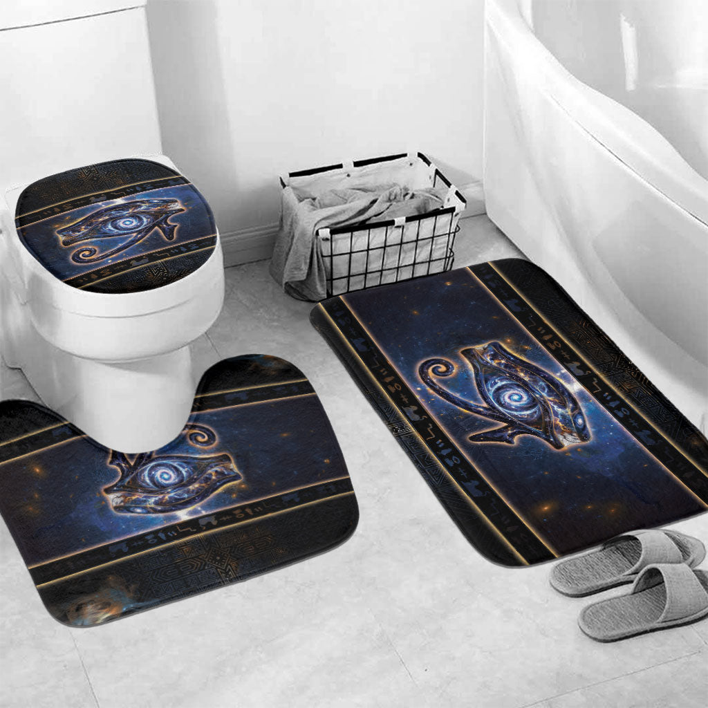 Egypt Eye Of Ra Bathroom Set Galaxy Zodiac Universe