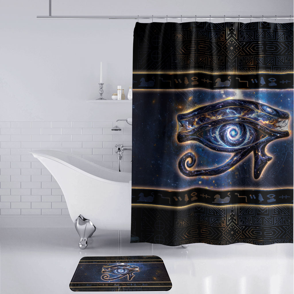 Egypt Eye Of Ra Bathroom Set Galaxy Zodiac Universe