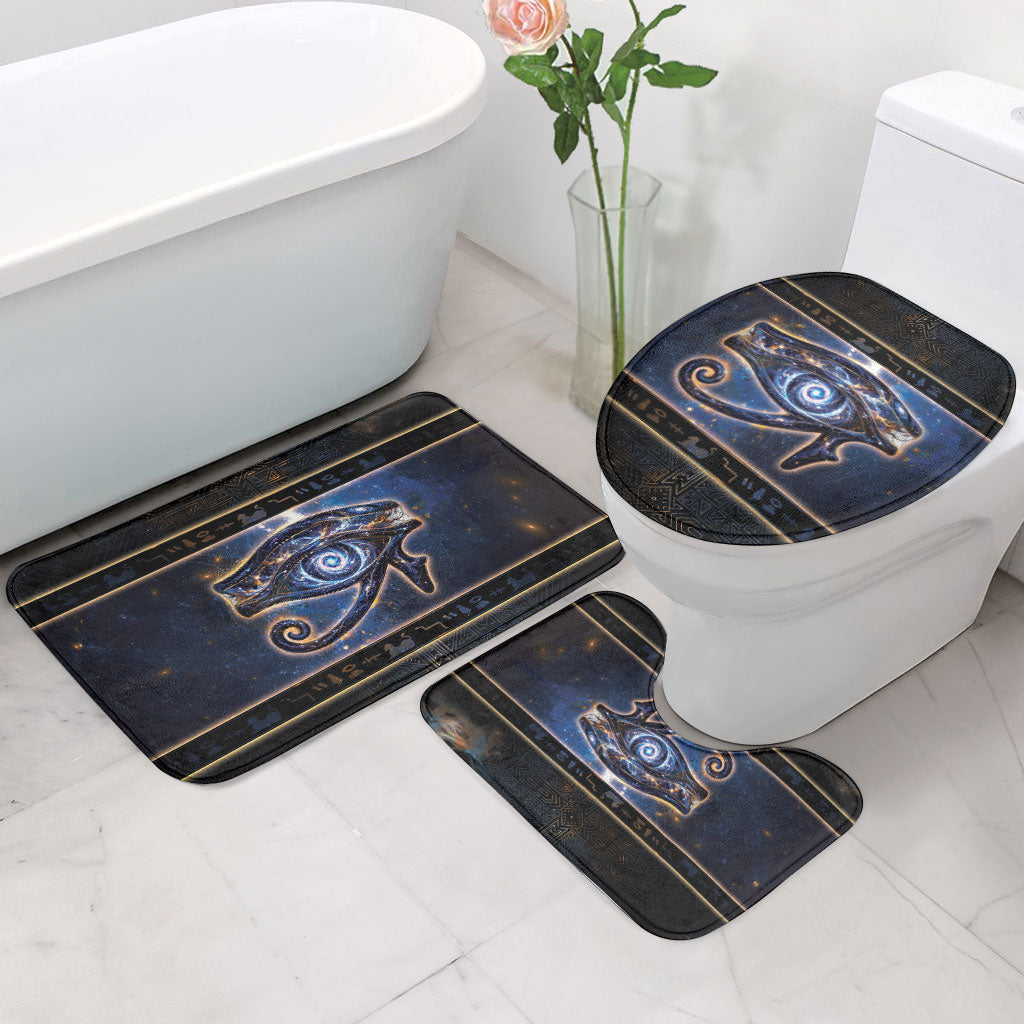 Egypt Eye Of Ra Bathroom Set Galaxy Zodiac Universe