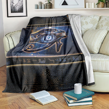 Egypt Eye Of Ra Blanket Galaxy Zodiac Universe