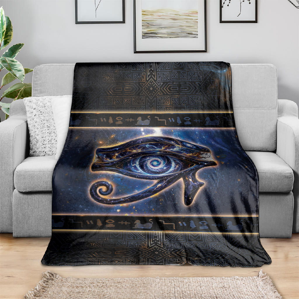 Egypt Eye Of Ra Blanket Galaxy Zodiac Universe